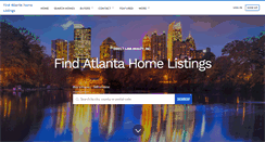 Desktop Screenshot of findatlantahomelistings.com